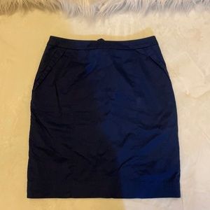 An used marine blue skirt. Size 8